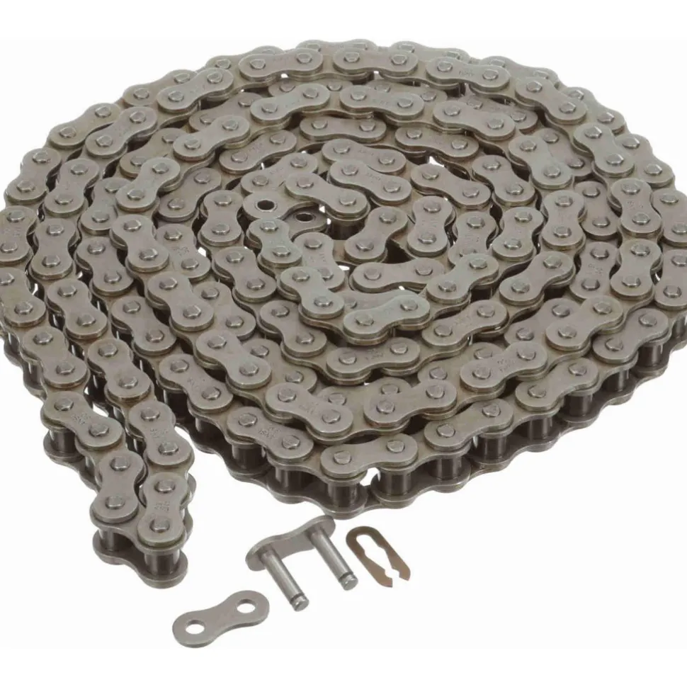 Roller Chain: Standard Riveted, 5/8" Pitch, 50 Trade, 10' Long, 1 Strand