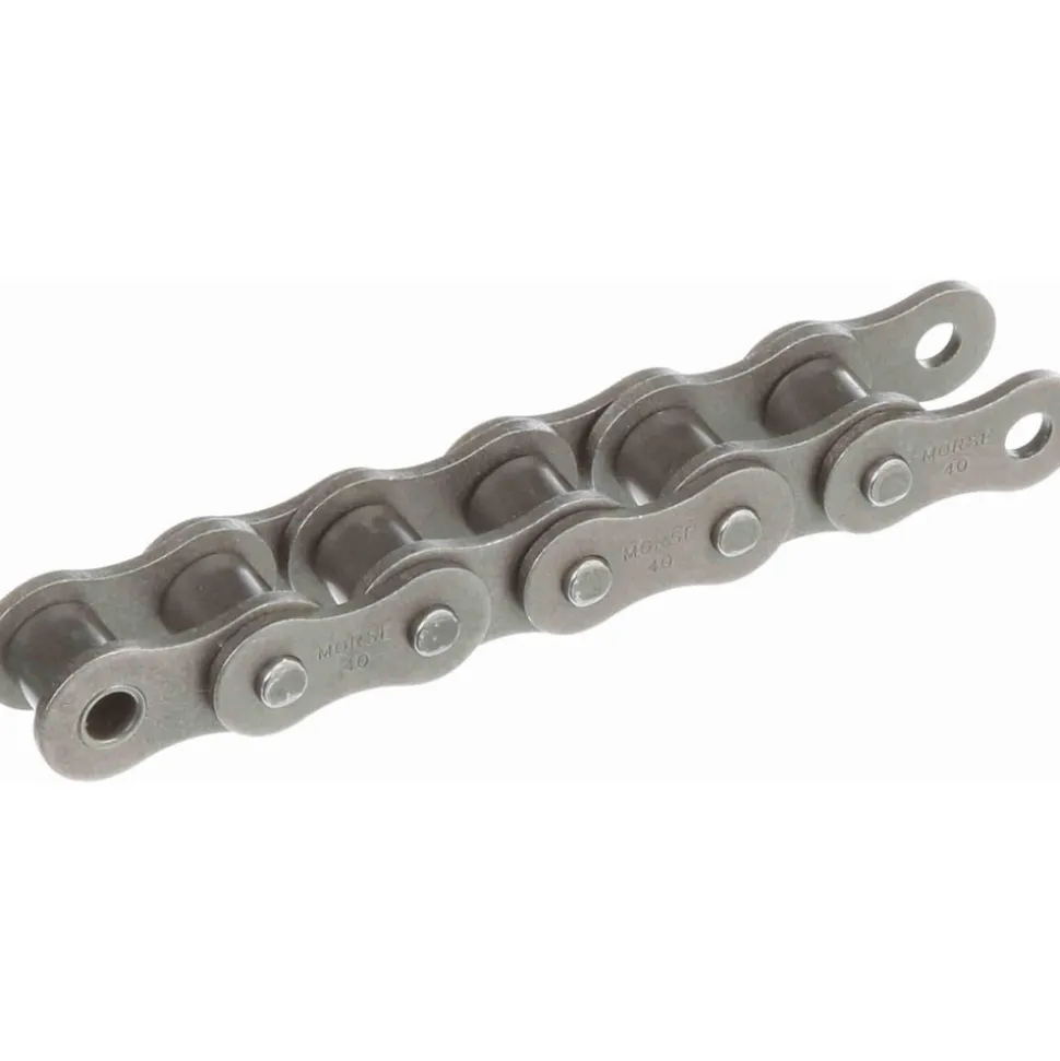 Roller Chain: Standard Riveted, 1/2" Pitch, 40 Trade, 10' Long, 1 Strand