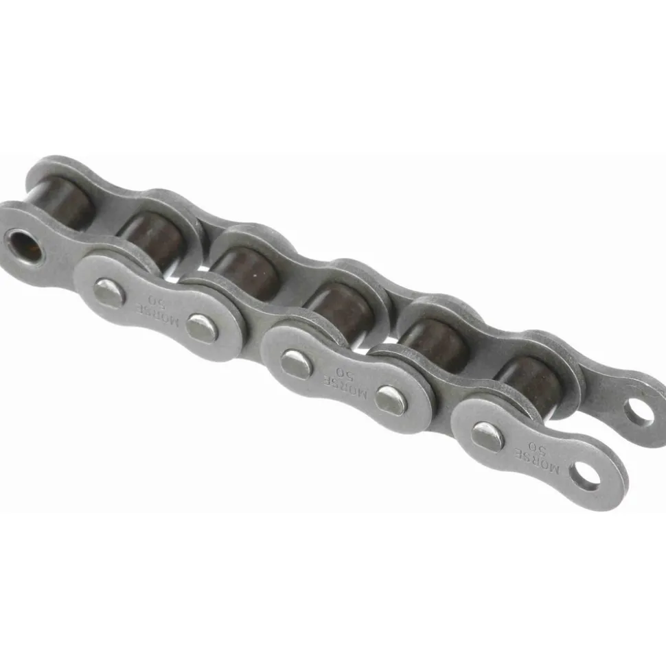 Roller Chain: Standard Riveted, 5/8" Pitch, 50 Trade, 10' Long, 1 Strand