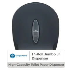 1-Roll Jumbo Jr. High-Capacity Toilet Paper Dispenser, Smoke