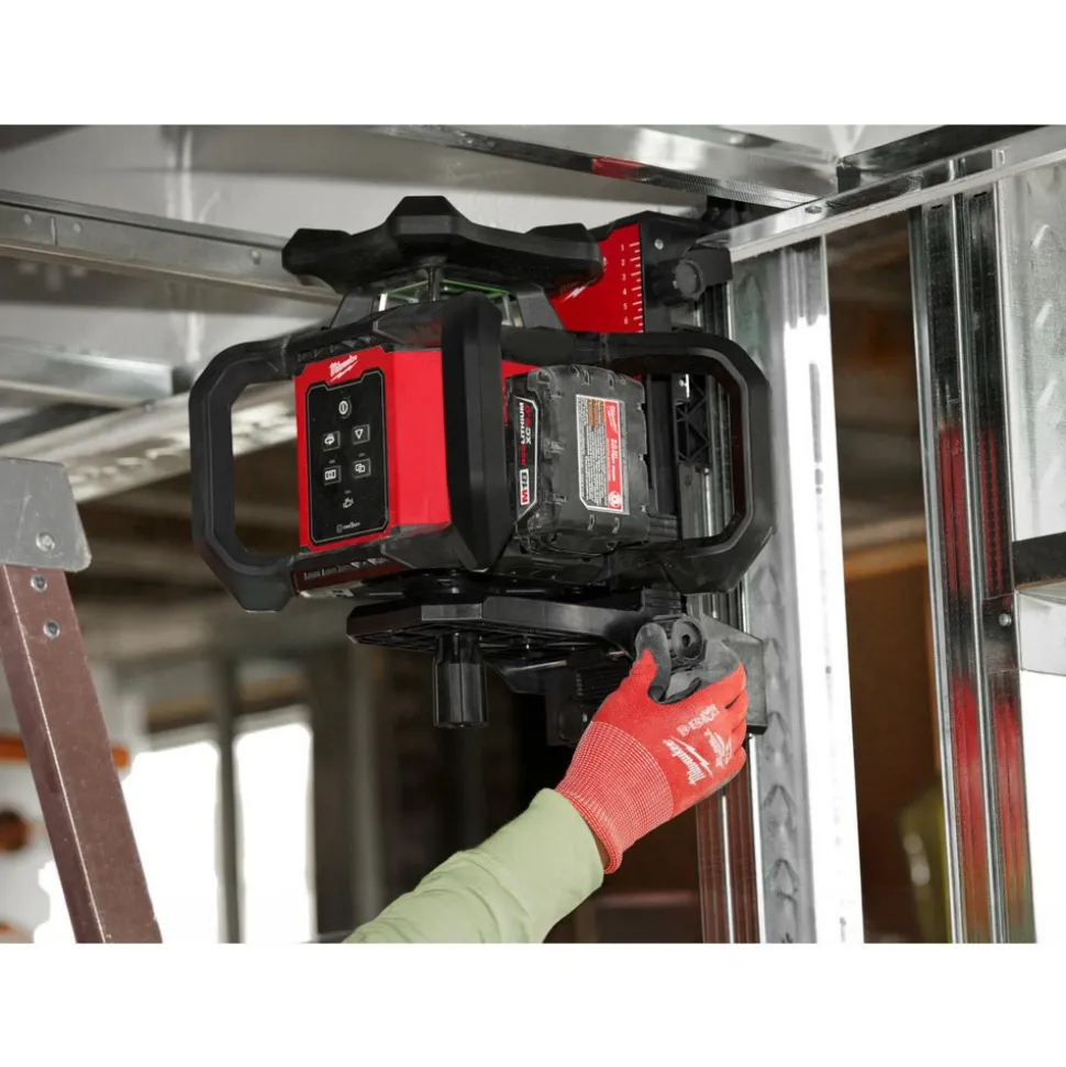 Rotary Laser Wall Mount: 15" High, 7.6" Wide, Plastic