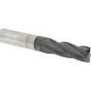 Roughing End Mill: 3/8" Dia, 4 Flute, Single End, Solid Carbide