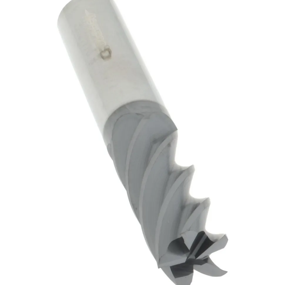 Roughing & Finishing End Mill: 1/2" Dia, 5 Flute, Solid Carbide