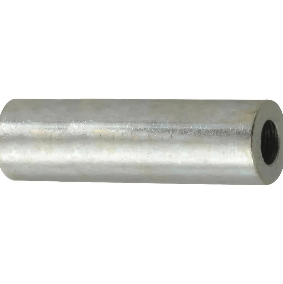 Round Circuit Board Spacer: 1/4" Screw, 1" OAL, 0.257" ID, 1/2" OD, Stainless Steel