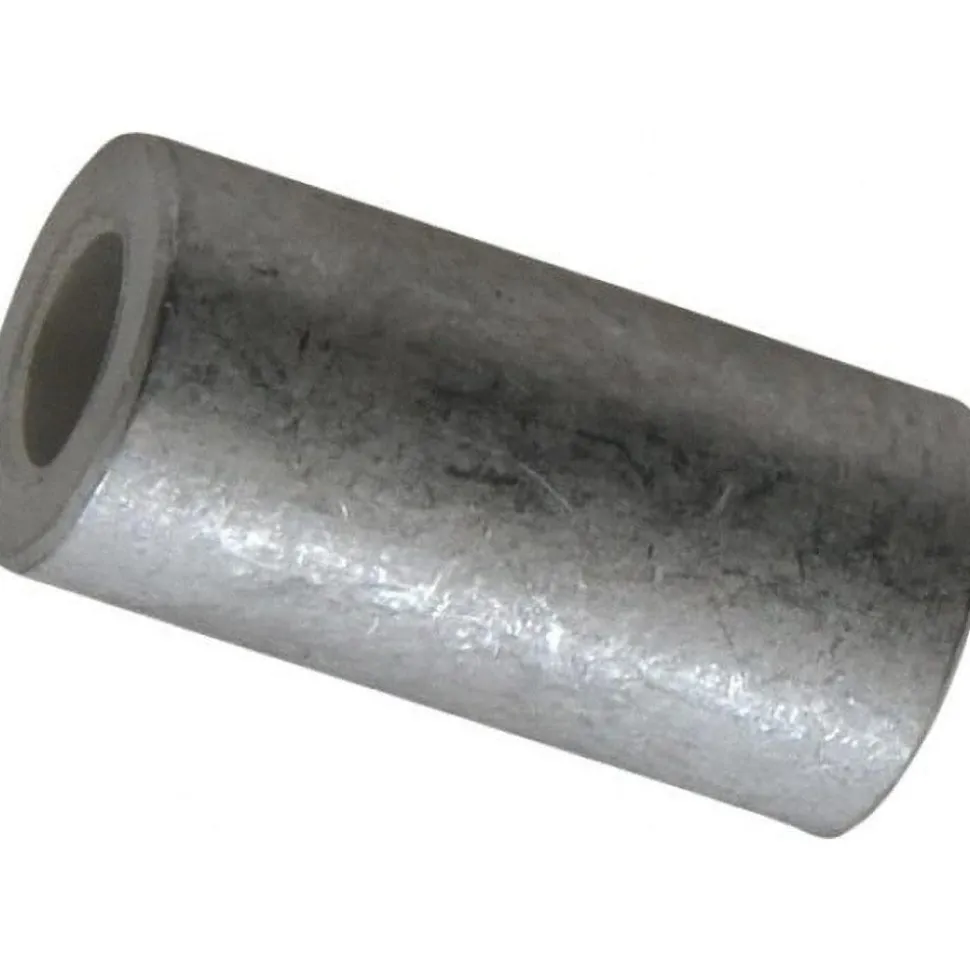 Round Circuit Board Spacer: 1/4" Screw, 1" OAL, 0.257" ID, 1/2" OD, Aluminum