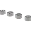 Round Circuit Board Spacer: 1/4" Screw, 1/4" OAL, 0.257" ID, 1/2" OD, Aluminum