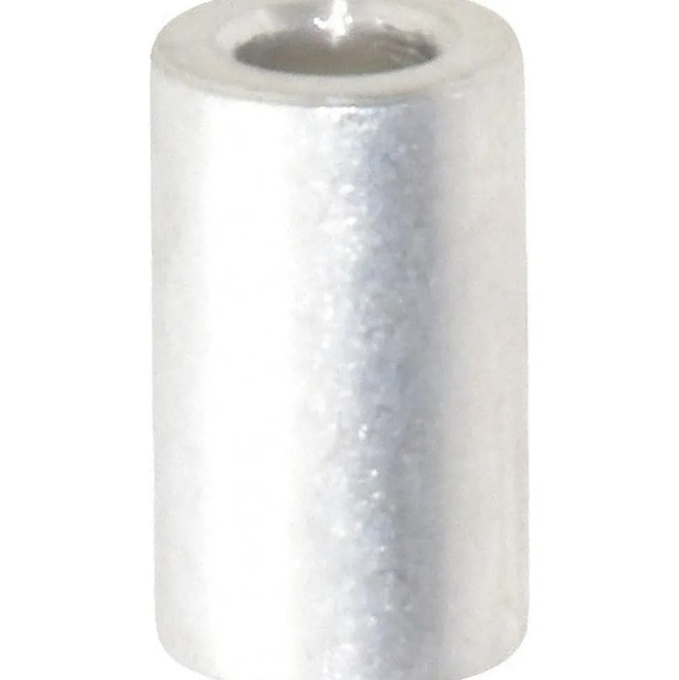 Round Circuit Board Spacer: #10 Screw, 5/8" OAL, 0.194" ID, 3/8" OD, Aluminum