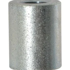 Round Circuit Board Spacer: 1/4" Screw, 5/8" OAL, 0.257" ID, 1/2" OD, Steel