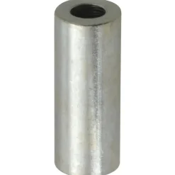 Round Circuit Board Spacer: 1/4" Screw, 1-1/4" OAL, 0.257" ID, 1/2" OD, Steel
