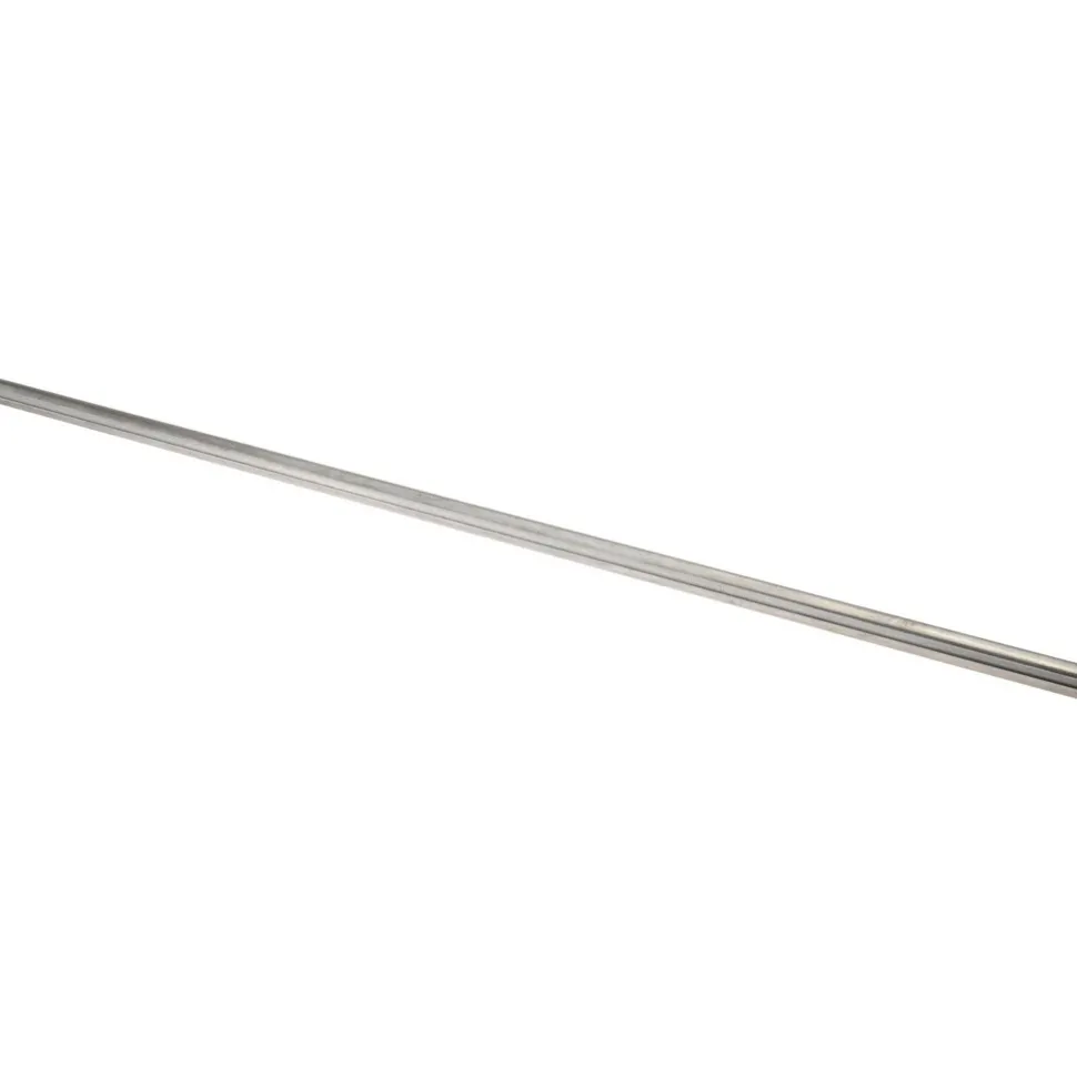 Round Linear Shafting: 1.25" Dia, 72" OAL, Steel