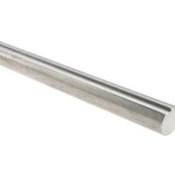Round Linear Shafting: 1.25" Dia, 72" OAL, Steel