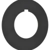 Round, Plastic Legend Plate - Emergency Stop, Stop