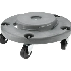 Round Polyethylene Twist-On Trash Can Dolly