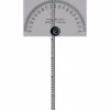Round & Rectangular Head Protractors: Head Type: Square Head; Blade Length (Inch): 6; Maximum Measurement (Degrees): 180.00