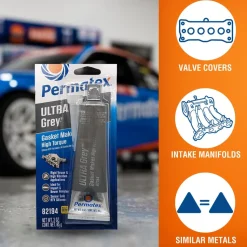 RTV Silicone Gasket Maker, Ultra Grey, 3 oz