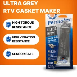 RTV Silicone Gasket Maker, Ultra Grey, 3 oz