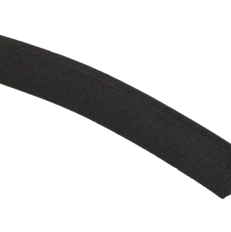 Rubber Roll: Closed Cell, Neoprene Spring Blend, 1/8" Thick, 1/2" Wide, 50.000' Long, Black