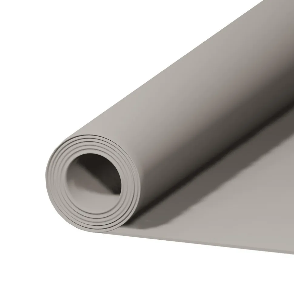 Rubber Roll: Closed Cell, Neoprene Spring Blend, 1/2" Thick, 2" Wide, 25.000' Long, Black