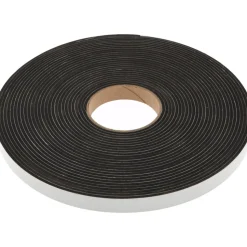 Rubber Roll: Closed Cell, Neoprene Spring Blend, 1/8" Thick, 3/4" Wide, 50.000' Long, Black