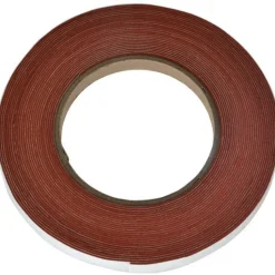 Rubber Roll: Silicone, 0.0300, 1/2" Wide, 30.000' Long, Red