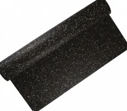 Rubber Sheet: Recycled Rubber, 1/8" Thick, 48" Wide, 4.000' Long, Black