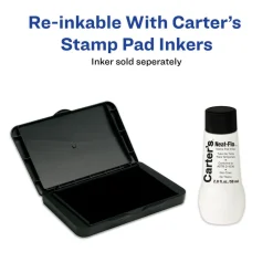 Rubber Stamp Accessories: Type: micropore, stamp pad; Color: Black; Depth (Inch): 0.4000; Container Size: 2-3/4 in x 4-1/4 in
