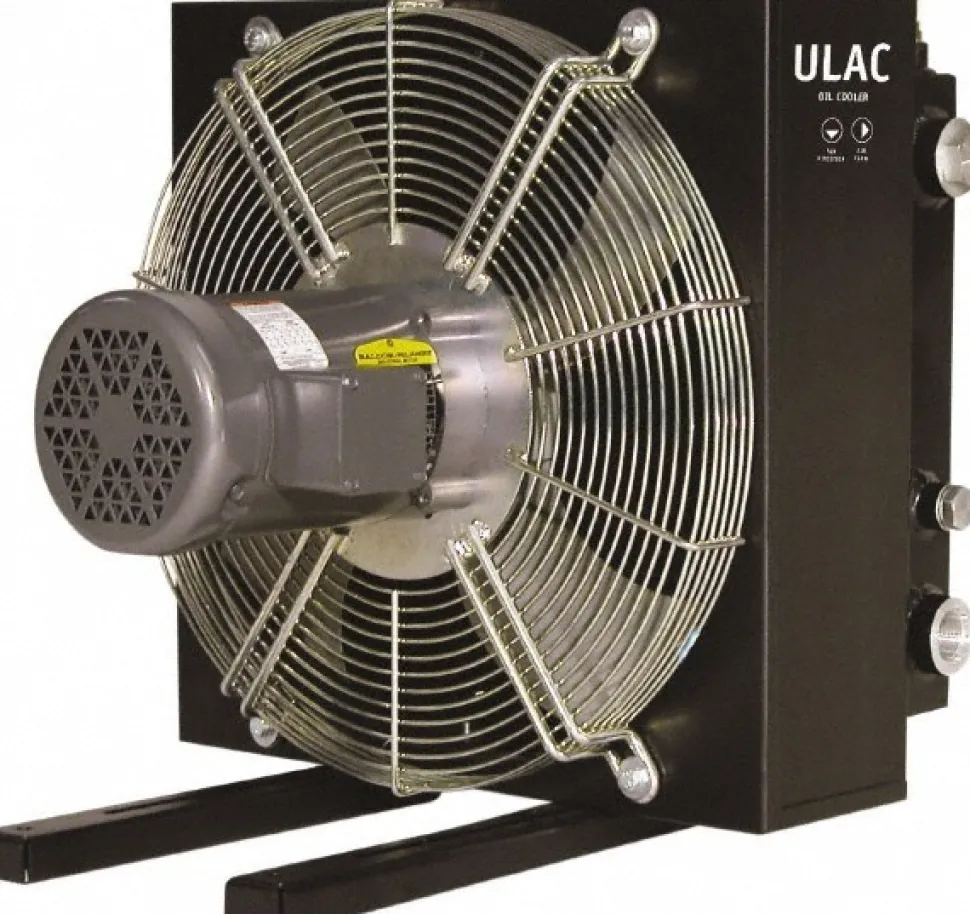 1" SAE O-Ring Boss, 1 Fan Mount, Liquid-To-Air Aluminum Brazed Process Equipment Heat Exchanger