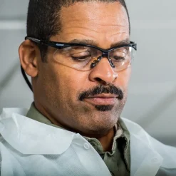 Safety Glasses: Anti-Fog & Scratch-Resistant, Polycarbonate, Clear Lenses, Full-Framed