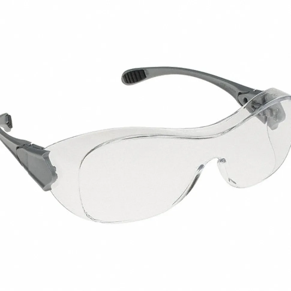 Safety Glasses: Anti-Fog, Polycarbonate, Clear Lenses, Full-Framed