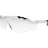 Safety Glasses: Scratch-Resistant, Polycarbonate, Clear Lenses, Frameless