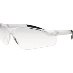 Safety Glasses: Scratch-Resistant, Polycarbonate, Clear Lenses, Frameless