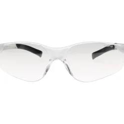 Safety Glasses: Scratch-Resistant, Polycarbonate, Clear Lenses, Frameless