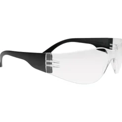 Safety Glasses: Scratch-Resistant, Polycarbonate, Clear Lenses, Frameless