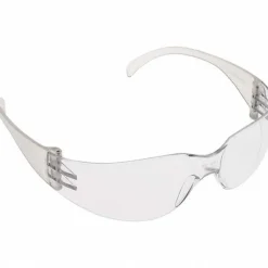Safety Glasses: Scratch-Resistant, Polycarbonate, Clear Lenses, Frameless