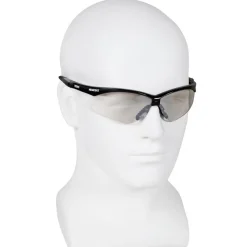 Safety Glasses: Scratch-Resistant, Polycarbonate, Clear Mirror Lenses, Full-Framed