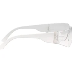 Safety Glasses: Scratch-Resistant, Polycarbonate, Clear Lenses, Frameless