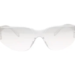 Safety Glasses: Scratch-Resistant, Polycarbonate, Clear Lenses, Frameless