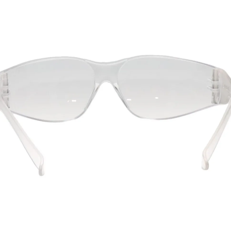 Safety Glasses: Scratch-Resistant, Polycarbonate, Clear Lenses, Frameless