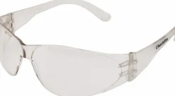 Safety Glasses: Scratch-Resistant, Polycarbonate, Clear Lenses, Full-Framed