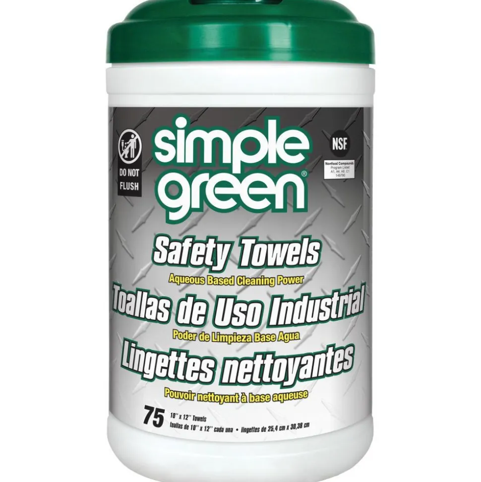 Safety Towels, Pre-Moistened, Center Pull Canister
