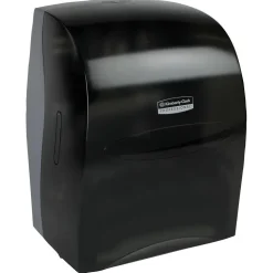Sanitouch Manual Hard Roll Towel Dispenser, Black, for 1.5