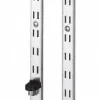 Satin Stainless Steel Coated, Double Slot Standards Bracket