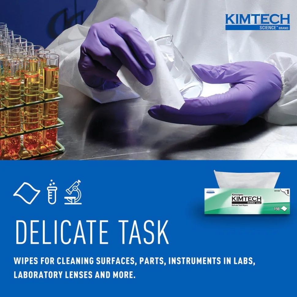 Science™ Kimwipes® Delicate Task Wipes (34133), Pop-Up Box, White