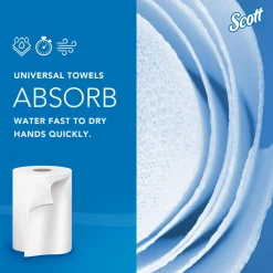 Scott Essential High Capacity Hard Roll Paper Towels (01000), White