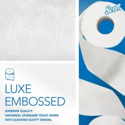 Scott Essential Professional Standard Roll Bathroom Tissue (04460), 2-ply, White