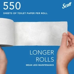 Scott Essential Professional Standard Roll Bathroom Tissue (04460), 2-ply, White