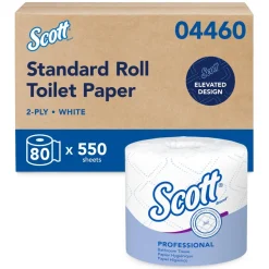 Scott Essential Professional Standard Roll Bathroom Tissue (04460), 2-ply, White
