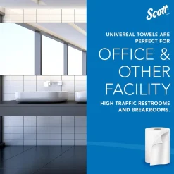 Scott Essential Professional Standard Roll Bathroom Tissue (04460), 2-ply, White