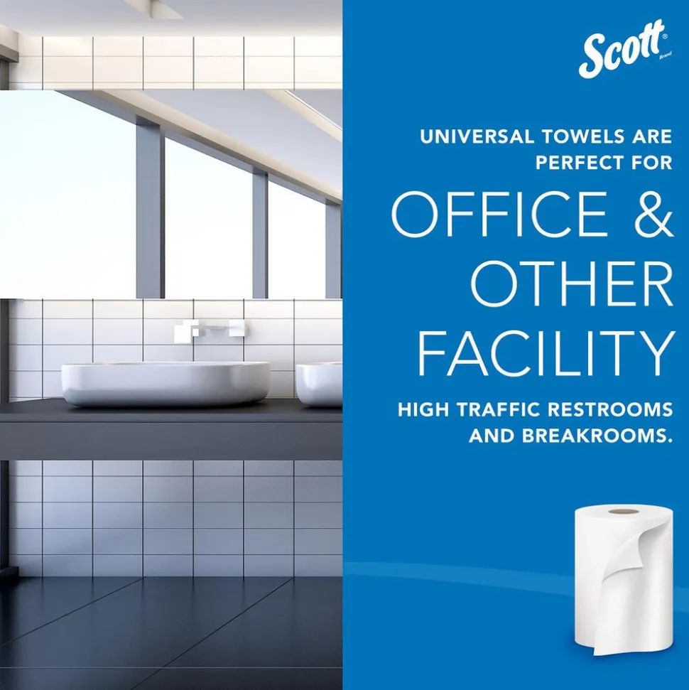 Scott Essential Professional Standard Roll Bathroom Tissue (04460), 2-ply, White