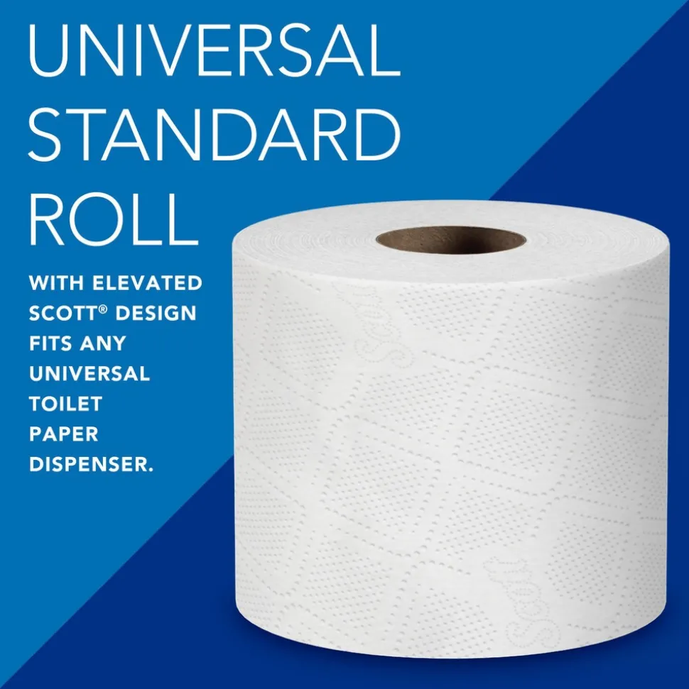 Scott Essential Professional Standard Roll Bathroom Tissue (04460), 2-ply, White